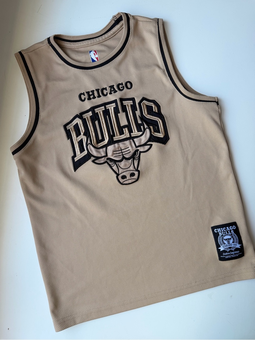 Chicago Bulls tan tank jersey boys 10-12